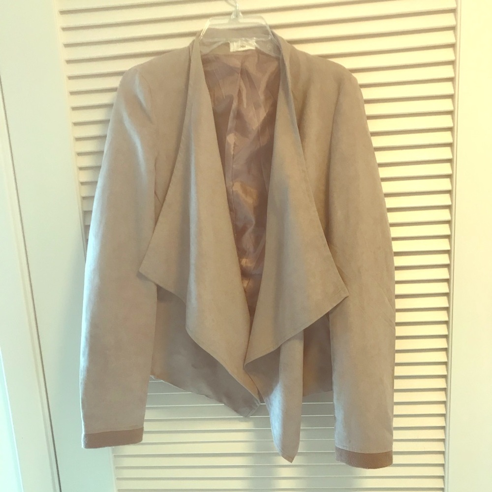 Tobi light brown/tan suede jacket